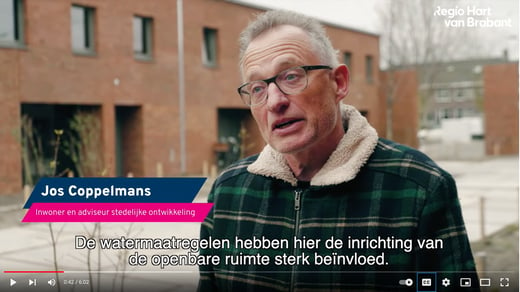 Schermafbeelding uit de film over klimaatadaptatie in Midden-Brabant